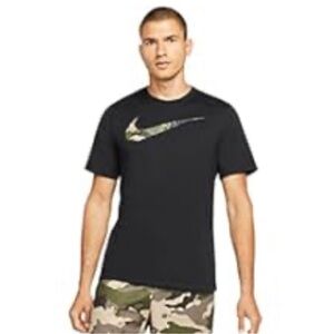 Nike Men's Dri Fit Camo Swoosh T, Size Medium